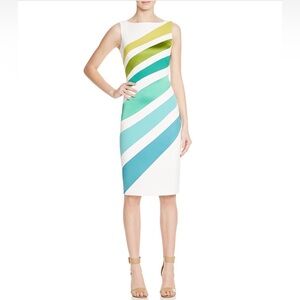 Brand new! Karen Millen Striped Ombré Cocktail Dress Size 8